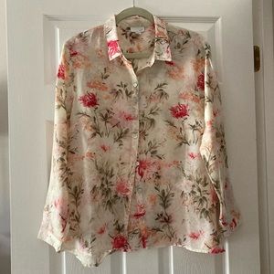 Jjill Cotton and Silk Shirt